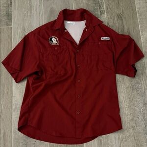 Florida state button down fishing shirt